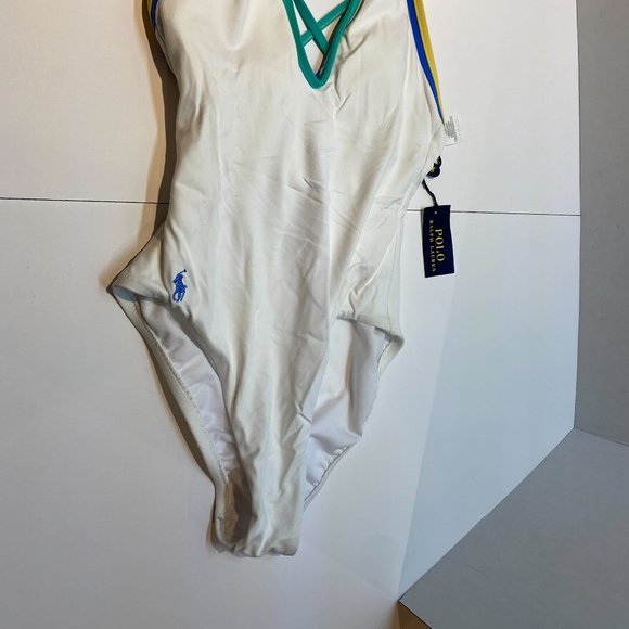 NWT Polo Ralph Lauren White Swimsuit size XS - Picture 4 of 5